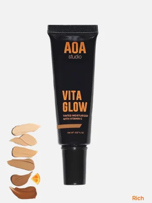 Tinta En Crema Hidratante Con Color Vita Glow Aoa Studio - Rich
