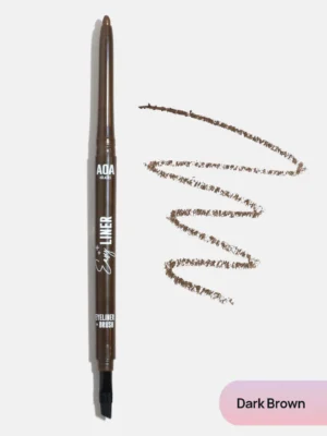 Lapiz Delineador De Ojos Con Pincel Easy Liner Aoa Studio - Marron (Dark Brown)